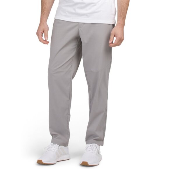 SPYDER Light Grey Textured Striped Pants - Picture 1 of 2